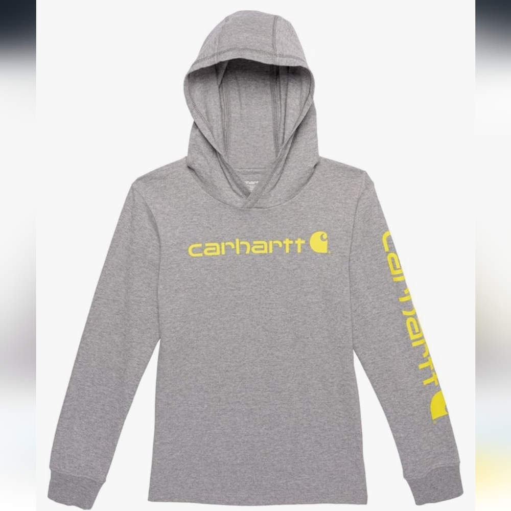 Carhartt Long-Sleeve Hooded Signature Graphic T-Shirt Long Sleeve Kids UNISEX